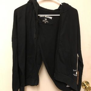 True religion jacket with an open back